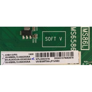 MAIN PARA TV TCL 08-MS86L10-MA200AA / 08-AU43CUN-OC402AA / 40-MS86L1-MAA2HG / 08-MS86L10-MA200AA / V8-S586T04-LF1V063 / MODELO 43S412