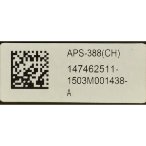 SUB FUENTE DE PODER PARA TV SONY / NUMERO DE PARTE 1-474-625-11 / 1-894-850-11 / 147462511 / APS-388 / APS- 388(CH)  APS388 / APS388(CH)  PANEL YD5S750DTN01 / MODELO XBR-75X940C / XBR75X940C