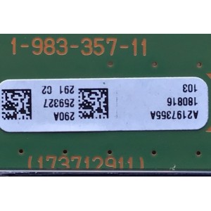 TARJETA DPJ PARA TV SONY / NUMERO DE PARTE A-2197-355-A / 1-983-357-11 / 173712911 / A2197355A / PANEL YD85009UNG01 / MODELO XBR-65A9F / XBR65A9F