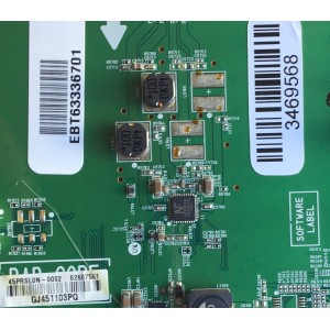 MAIN PARA SMART TV LG 4K UHD 3D RESOLUCION (3840 x 2160) / NUMERO DE PARTE EBT63336701 / EAX65865803(1.0) / 62607501 / PANEL LC650EQF (FG)(F1) / MODELO 65UB9500-UA.AUSWLJR