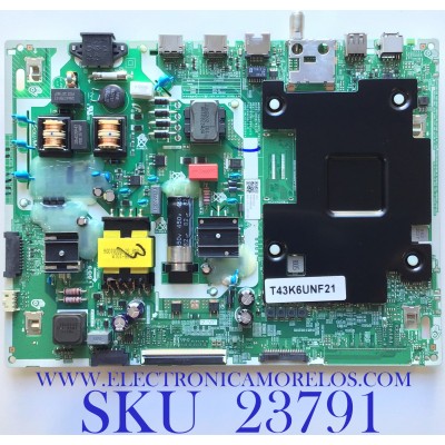 MAIN FUENTE (COMBO) PARA TV SAMSUNG 4K·UHD·HDR / NUMERO DE PARTE BN9651371A / ML41A050595A / BN96-51371A / KANT-SU2_7000_43_WW / VT43UH130 / T43K6UNF21 / PANEL CY-BT043HGCV2H / DISPLAY PT430GT01-1 VER.1.0 / MODELO UN43TU7000 / UN43TU7000FXZA XA03