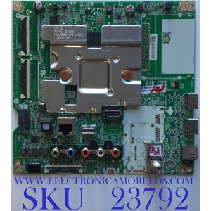 MAIN PARA SMART TV LG 4K UHD CON HDR RESOLUCION (3,840 x 2,160) / NUMERO DE PARTE EBT66491003 / EAX69083603 / EAX69083603(1.0) / PANEL NC550DGG-AAGPA / DISPLAY LC550DGJ (SL)(A2) / MODELO 55UN7000PUB / 55UN7000PUB.BUSWLKR