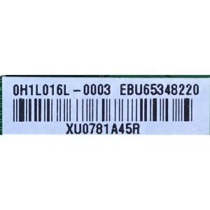 MAIN PARA SMART TV LG  4K UHD CON HDR / NUMERO DE PARTE EBU65348220 / EAX68253605 (1.1) / PANEL NC430DGG-AAGX1 / MODELO 43UM6910PUA.BUSYLJM