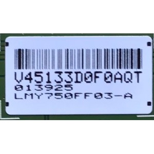 T-CON PARA TV SONY / NUMERO DE PARTE LJ94-45133D / 20Y_S75JU22H2TA6BV0.2 / 45133D / PANEL YDAF075DND01 / DISPLAY LSY750FF03-A02 / MODELOS XBR-75X900H / XBR-75X90CH