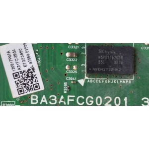 MAIN PARA TV EMERSONG / NUMERO DE PARTE A31FCUH / BA3AFCG0201 3 / A31FC-MMA  / PANEL U34F1XH / MODELO LF320EM4F