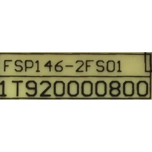 FUENTE DE PODER PARA TV TOSHIBA / NUMERO DE PARTE 1T920000800 / FSP146-2FS01 / 9OC1461000 / 3BS04694036P / PANEL K500WDCRA / DISPLAY V500DJ7-QE1 / MODELOS PN50951-22U / 50LF621U21