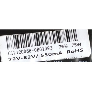 MAIN FUENTE PARA TV SCEPTRE  / NUMERO DE PARTE X435BV-FSR / TP.MS3553.PB753 / T201710068B / 8142123352138 / HV430FHB-N10 / C17120068 / PANEL HV430FHB-N10 / MODELO H43 ULTV53DC