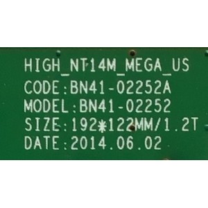 MAIN PARA SMART TV SAMSUNG / NUMERO DE PARTE BN94-08094A / BN41-02252A / BN97-08898J / PANEL CY-HH040AGLV1H / MODELO UN40H4253AFXZX TS01