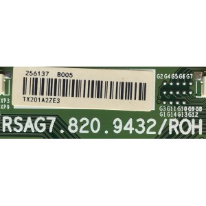 T-CON PARA TV HISENSE / NUMERO DE PARTE 256137 / RSAG7.820.9432/ROH / PANEL JHD650X3U81-TA\S0\FJ\GM\ROH / MODELO 65H8G