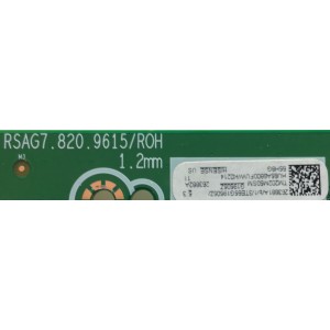 MAIN PARA SMART TV (ANDROID) HISENSE 4K ULED RESOLUCION (3840 x 2160) / NUMERO DE PARTE 263881 / RSAG7.820.9615/ROH / 263882A / PANEL JHD650X3U81-TA\S0\FJ\GM\ROH / MODELO 65H8G