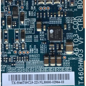 T-CON PARA TV SEIKI / NUMERO DE PARTE 55.46T09.C19 / T460HW03 VF  / 5546T09C19 / 46T03-COK / PANEL T460HW08 V.D / MODELO SE461TS
