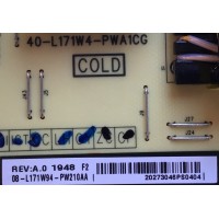 FUENTE DE PODER PARA TV TCL / NUMERO DE PARTE 08-L171W94-PW210AA / 40-L171W4-PWA1CG / PANEL V500DJ7-QE1 REV.T5 / MODELO 50S525