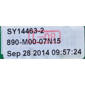 MAIN PARA TV SEIKI / NUMERO DE PARTE SY14463-2 / ST6308RTU-A1 / 890-M00-07N15 / PANEL T395HJ-PE1-DY3 VER.A3 / MODELO SE40FY19T