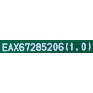 MAIN PARA MONITOR LG / NUMERO DE PARTE  EBU64028319 / EAX67285206 (1.0) / PANEL V236BJ1-LE2 C REV.C8 / MODELO 24LM520S-WU.BUSQLPM