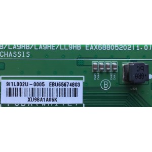 MAIN PARA TV LG / NUMERO DE PARTE  EBU65674803 / EAX68805202(1.0) / PANEL NC430DUE-ABFX1 / MODELO 43LT340H0UA.BUSFLJM