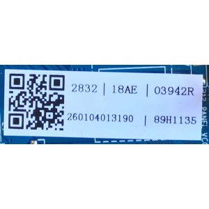 MAIN FUENTE PARA TV ELEMENT / NUMERO DE PARTE  260104013190 / CV6486H-A42 / 03942R / 89H1135 / 7.D6486HA42110.2A7