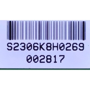 T-CON PARA TV TOSHIBA / NUMERO DE PARTE  LJ94-2306K / 40/46/52HFMC6LV0.3 / 75014323 / 2306K / PANEL LTA520HE15 / MODELO 52XV545U