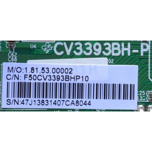 MAIN PARA TV SEIKI / NUMERO DE PARTE  F50CV33693BHP10 / CV3393BH-P / LTE48331 / 1.81.53.00002 / 47J13831407CA8044 / PANEl LSC480HJ05 / MODELO SE48FY25