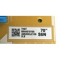 FUENTE DE PODER SAMSUNG / NUMERO DE PARTE BN44-01016A / L70S6N_RHS / BN4401016A / PANEL'S CY-GN070HGPV1H / CY-GN070HGJV1H / MODELO UN70NU6070 / UN70NU6900 / UN70NU6900FXZA YA02 / UN70NU6070FXZA GA01