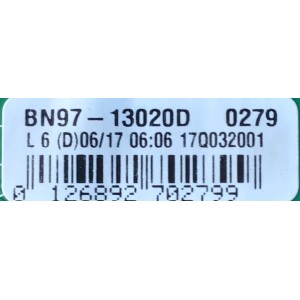 MAIN PARA MONITOR / NUMERO DE PARTE  BN94-12068B / BN97-013020D / PANEL CY-KK049BGLVWH / MODELO LH49PMHPBGA/GO FA01