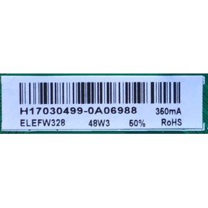 MAIN FUENTE PARA TV ELEMENT / NUMERO DE PARTE  H17030499 / TP.MS3393T.PB758 / 3200301758 / 22002A0121ST-V5 / H17030499-0A06988 / PANEL HV320WHB-N81 / MODELO ELEFW328