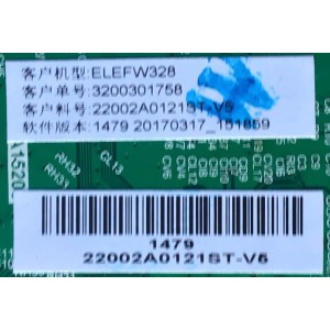 MAIN FUENTE PARA TV ELEMENT / NUMERO DE PARTE  H17030499 / TP.MS3393T.PB758 / 3200301758 / 22002A0121ST-V5 / H17030499-0A06988 / PANEL HV320WHB-N81 / MODELO ELEFW328
