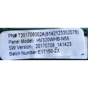 MAIN FUENTE PARA TV ELEMENT / U17062606 / TP.MS3553T.PB708 / U17062606-0A12235 / T201706002A / 8142123352076 / E17150-ZX / MODELO ELEFW328 / ESTA TARJETA ES CHINA Y ES UTILIZADA EN DIFERENTES MARCAS Y MODELOS / ENTRAR A DESCRIPCIÓN DEL PRODUCTO
