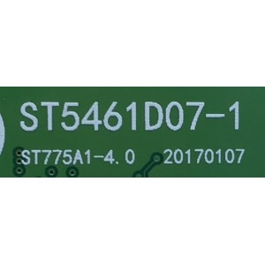 T-CON PARA TV ELEMENT / NUMERO DE PARTE ST5461D07-1 / ST775A1-4 / 1709CSAF02 / ST5461D07-1. / ST775A1-4. 0 / PANEL MD5541YTCF / MODELO ELEFW5517