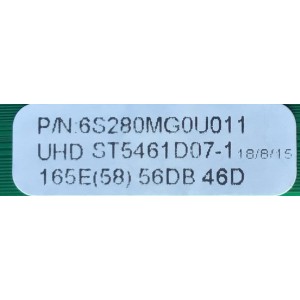 T-CON PARA TV ELEMENT / NUMERO DE PARTE  6S280MG0U011 / ST5461D07-1-C-3 / PANEL ST5461D07-1-XR-2 / MODELO E4STA5517