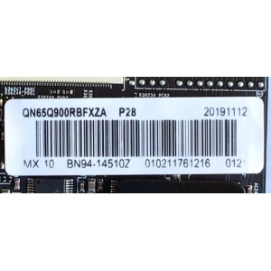 MAIN PARA SMART TV SAMSUNG 8K HDR RESOLUCION (3,840 x 2,160) / NUMERO DE PARTE  BN94-14510Z / BN41-02705B / BN97-16286D / PANEL CY-TR065JLLV1H / MODELO QN65Q900RBFXZA FA01