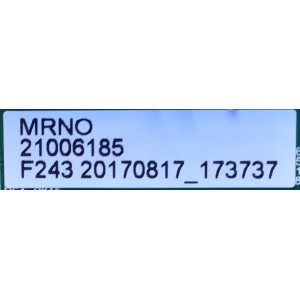 MAIN FUENTE PARA TV ELEMENT / NUMERO DE PARTE 21006185 / TP.MS3553.PB801 / W17080874 / LSC550FN02-V / W17080874-1A08340 / 20170817 / PANEL MD5532YTSF / MODELO ELEFW5517