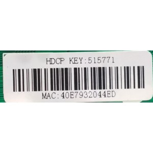 MAIN FUENTE PARA TV ELEMENT / NUMERO DE PARTE  8142123632005 / ST6308RTUAP1 / 515771 / T201711028A / E17236-2-ZX / 40E7932044ED / PANEL CN385CN7520/ MODELO ELSW3917BF