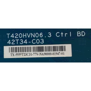 T-CON PARA TV ELEMENT / NUMERO DE PARTE  55.55T23.C31 / T420HVN06.3 / 5555T23C31 / 42T34-C03 / PANEL MD5533YTAF / MODELO ELEFW5517