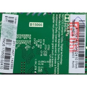 MAIN FUENTE PARA TV ELEMENT / NUMERO DE PARTE  K17041493 / TP.MS3393.PB801 / K17041493-0A02410 / 142355 / 170505 / MODELO ELFW5017