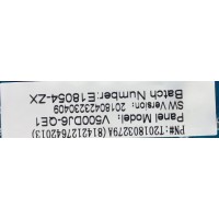 MAIN  FUENTE (COMBO) / PARA TV ELEMENT / NUMERO DE PARTE E18054-ZX / CV6486H-A42 / 7.D6486HA42110.3A8 / CV6486H_A42_11_171117 / T201803279A / 20180423230409 / V500DJ6-QE1 / 8142127642013 / PANEL CN500NC0350 / MODELO E2SW5018 D8C4M