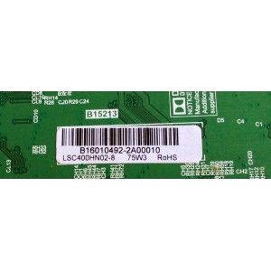 MAIN FUENTE (COMBO) PARA TV / NUMERO DE PARTE 150963 / TP.MS3393.PB755 / B16010492 / 21004708 / 20160130_111937 / 2025A001A0 / 2097A173A1 / LSC400HN02-8 / PANEL HV320WHB-N80
