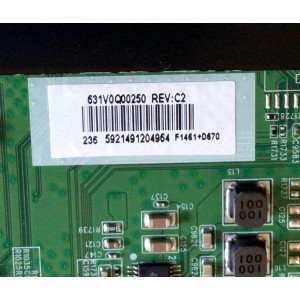 MAIN PARA TV TOSHIBA / NUMERO DE PARTE 631V0Q00250 / VTV-L55736 / 691V0G00250 / VTV-L55736 REV:1 / UCI4 VTV-L55731 REV:1 / PANEL T500QVN03.7 / MODELOS 50LF621U21 / 50LF621U19 / 50LF621U19 REV.D / 50LF621U19 REV.C