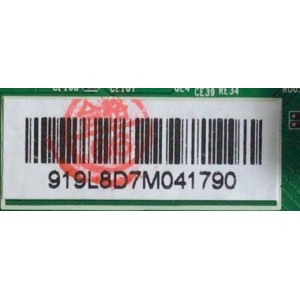 MAIN PARA TV ELEMENT / NUMERO DE PARTE 919L8D / JUC7.820.00204347 / HLS78D-I / 919L8D7M / PANEL C500F18-E61-P / MODELO E2S5018
