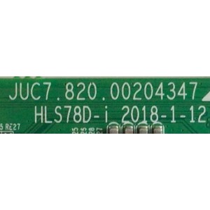 MAIN PARA TV ELEMENT / NUMERO DE PARTE 919L8D / JUC7.820.00204347 / HLS78D-I / 919L8D7M / PANEL C500F18-E61-P / MODELO E2S5018