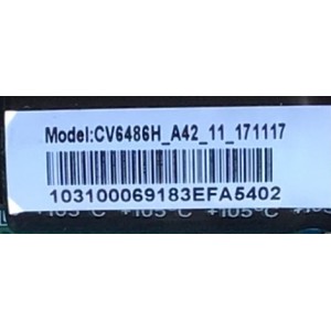 MAIN FUENTE (COMBO) PARA TV ELEMENT / NUMERO DE PARTE 103100069 / CV6486H-A42 / E18032-SY / CV6486H_A42_11_171117 / 7.D6486HA42110.3A5 / 81K0192 / 378538066 / PANEL T500-TGF-DLED / DISPLAY V500HJ4-Q01 REV.C2 / V500HJ1-PE8 REV.C7 / MODELO E2SW5018 C8C9M6B