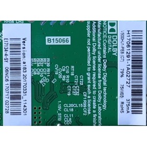 MAIN FUENTE (COMBO) PARA TV ELEMENT / NUMERO DE PARTE E17134-4-SY / TP.MS3393.PB801 / 20170331_114301 / PANEL T500-V35-DLED / MODELO ELFW5017 LE-50GV350-D3