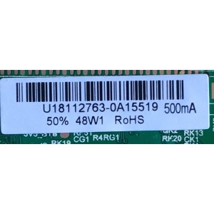 MAIN FUENTE PARA TV ELEMENT / NUMERO DE PARTE  U18112763 / TP.MS3553.PB819 / U18112763-0A15519 / PANEL C320X18-E8C-H / MODELO ELEFE328