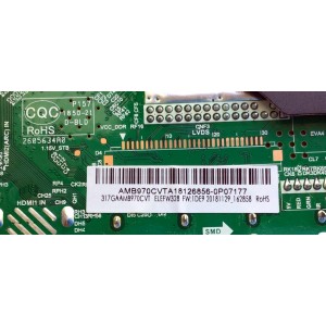MAIN FUENTE (COMBO) PARA TV ELEMENT / NUMERO DE PARTE 317GAAMB970CVT / AMB970CVTA / TP.MS3553.PB819 / 2605634A0 / AMB970CVTA18126856-0P07177 / PANEL TPT320B5 / MODELO ELEFW328