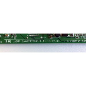 MAIN PARA TV LG / NUMERO DE PARTE EBR82649601 / EAX66952405(1.1) / 63670102 / 82649601 / 66SSWL0J-0002 / MODELO 32LH550B-UA / 32LH550B-UA.CUSFLH