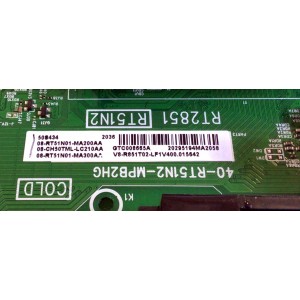MAIN FUENTE (COMBO) PARA TV TCL / NUMERO DE PARTE V8-R851T02-LF1V400 / 40-RT51N2-MPB2HG / RT2851 / 08-RT51N01-MA200AA / 08-RT51N01-MA300AA / 08-CH50TML-LC210AA / PANEL LVU500NDEL / DISPLAY CV500U2-L02 / MODELO 50S434