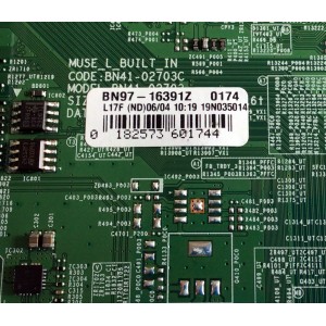 MAIN PARA TV SAMSUNG / NUMERO DE PARTE BN94-15025N / BN41-02703C / BN97-16391Z / PANEL CY-NN065HGLV2H / MODELO UN65RU7100FXZA