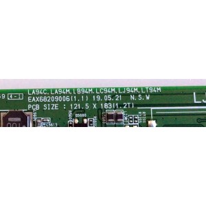 MAIN PARA TV LG / NUMERO DE PARTE EBU65672218 / EAX68209006 / EAX68209004 / PANEL NC430DUE-ABFXD / MODELOS 43LM5700PUA / 43LM5700PUA.BUSGLJM / 43LM5700PUA.BUSFLJM