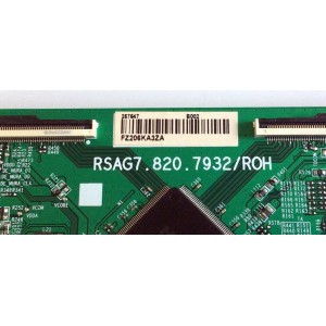 T-CON PARA TV HISENSE / NUMERO DE PARTE 257647 / RSAG7.820.7932/ROH / PANEL HD650V3U52-TDL3\S0\BFJ\GM\ROH / MODELO 65R8F5