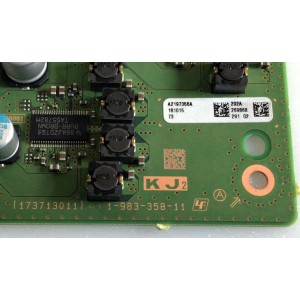 TARJETA KJ2 PARA TV SONY 4K SMART BRAVIA / NUMERO DE PARTE A2197356A / 1-983-358-11 / 198335811 / 173713011 / A-2197-356-A / A2197356A 292A / PANEL LE550PQL (HL)(A3) / MODELO XBR-55A9F / XBR-55A9F