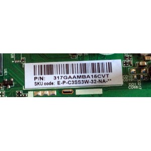 MAIN PARA TV INSIGNIA / NUMERO DE PARTE / TD.T950.67 / AMBA15CVTH20041277-0A00992 / FW:ELKA+1847+96 / E-P-C3SS3W-32-NA / H20041277-0A06723 / PANEL TPT320B5-H1F01.D REV:S02BG / MODELO NS-32DF310NA19